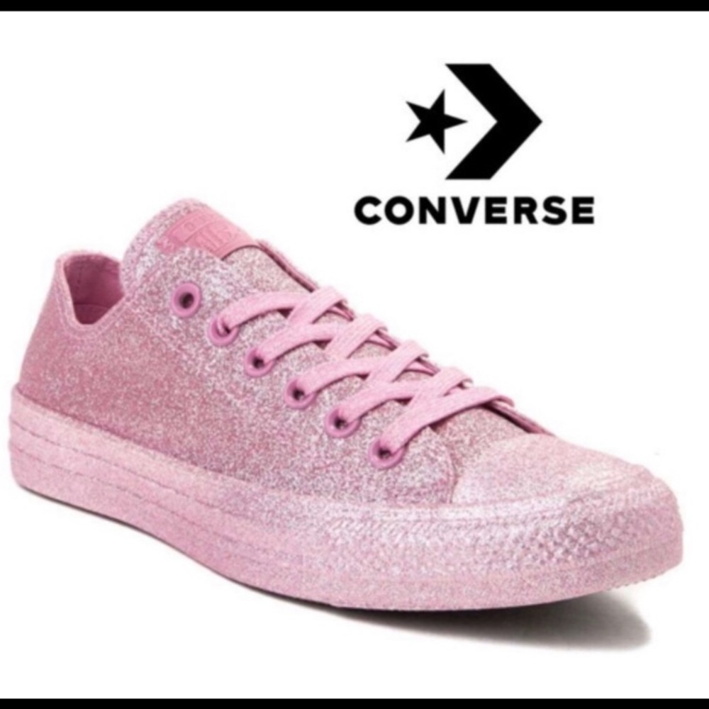 Converse Chuck Taylor all stars pink glitter